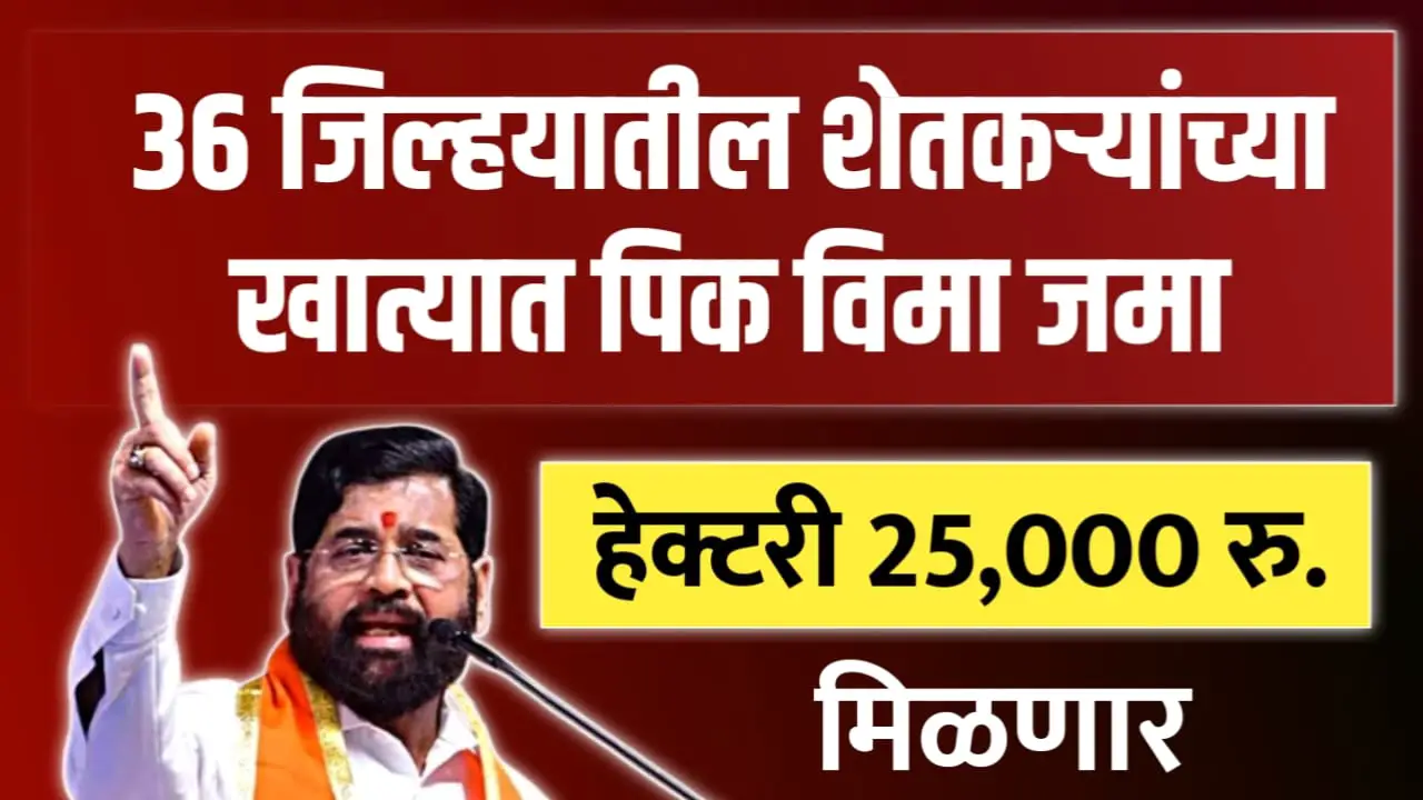 या शेतकऱ्यांना मिळेल हेक्टरी 25,000 रुपये, यादी झाली जाहीर, यादीत आपले नाव चेक करा