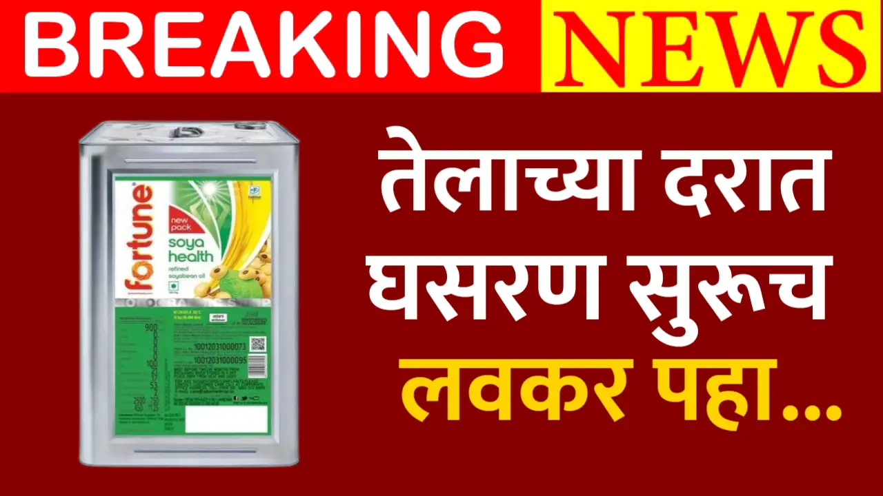 खाद्यतेलांच्या दरात झाली मोठी कपात, पहा आजचे नवीन दर